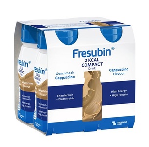 Fresubin, Fresubin 2 kcal Compact DRINK Cappuccino (4x125 ml), FRESUBIN 2 kcal Compact Cappuccino (4x125ml)