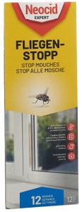 Neocid, Neocid Fliegen-Stopp, 12 Stück Insektenbekämpfung, Neocid Expert Fliegen-Stopp Klebestreifen (12 Stk)