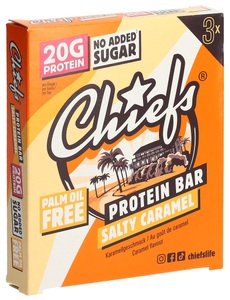 Chiefs, Chiefs Protein Bar Salty Caramel 3 x 55 g, Chiefs Eiweissriegel