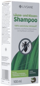LIVSANE, LIVSANE Läuse- und Nissen-Shampoo 100 % natürliche Behandlung (100 ml), LIVSANE Läuse- & Nissen-Shampoo natürlich (100ml)