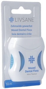 LIVSANE, LIVSANE Zahnseide gewachst 30m (1 Stück), Livsane Zahnseide gewachst, 30m (1 Stk)