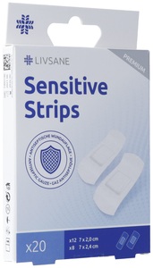 LIVSANE, LIVSANE Premium Sensitive Pflaster Strips (20 Stück), Livsane Premium Sensitive Pflaster Strips (20 Stk)