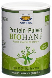 Govinda, Govinda Bio 2 x Hanf Proteinpulver + nu3 Hanfprotein, GOVINDA Proteinpulver Hanf Bio (400g)