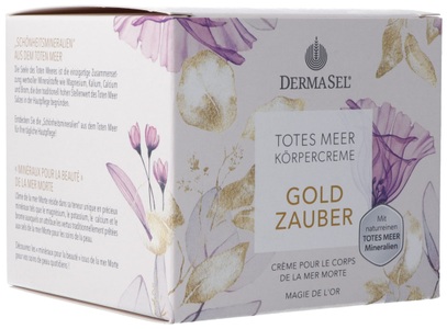 DermaSel, DermaSel Körpercrème Gold Zauber deutsch französisch (200 ml), Dermasel® Totes Meer Körpercreme Gold Zauber
