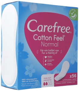 Carefree, Carefree Cotton Feel (neu) (56 Stück), Carefree Cotton Feel Normal (56 Stk)