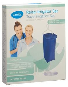 Sanity, Sanity Irrigator Reise Set komplett 2L (1 Stück), Sanity Reise-Irrigator Set komplett (2L)