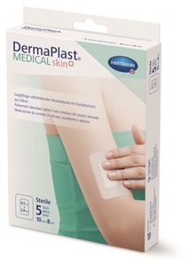 DermaPlast, DermaPlast Medical skin+ 10x8cm (5 Stück), DermaPlast Medical skin+ Vliesverband 10x8cm (5 Stk)