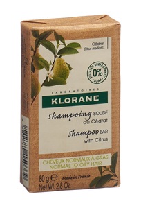Klorane, KLORANE Hair - Zedrat Festes Shampoo, Klorane Shampoo-Bar Zedrat 80 g