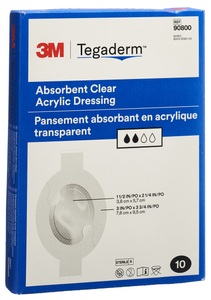 3m, 3M Wundverband 7.6x9.5cm (10 Stück), 3M Tegaderm Absorb Wundverband 7.6x9.5cm (10 Stk)