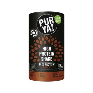 PUR YA!, PUR YA! Vegan High Protein Shake Cocoa Bio (500 g), PURYA! Vegan High Protein Shake Cocoa Bio (500g)