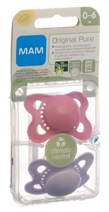 MAM, Original Nuggi Pure Kautschuk 0-6 Monate, MAM Original Pure Nuggi