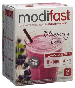 Modifast, modifast Drink Yoghurt Heidelbeere (8x55 g), Modifast Drink Joghurt Heidelbeere 8 x 55 g