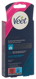 Veet, Expert Kaltwachsstreifen Gesicht Damen 20Stück, Veet EXPERT Kaltwachsstreifen Gesicht (20 Stk)