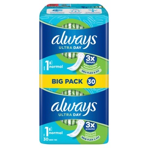 Always, always Ultra Binde Normal BigPack (30 Stück), Always Ultra Day Damenbinden