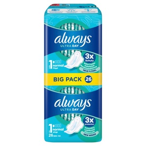 Always, always Ultra Binde Normal mit Flügeln BigPack (26 Stück), Always Ultra Day Damenbinden