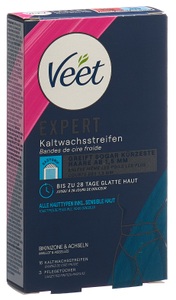 Veet, Expert Kaltwachsstreifen Bikini & Achsel Damen 16STK, Veet EXPERT Kaltwachsstreifen Bikinizone & Achseln (16 Stk)