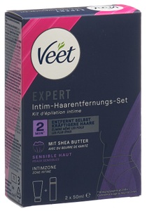 Veet, Expert Intim-haarentfernungs-kit Damen 2X50ML, Veet Expert Enthaarungscreme