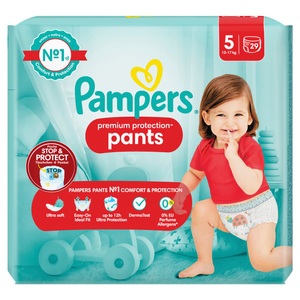 Pampers, Pampers Premium Protection Pants Gr5 12-17kg Junior Sparpack (29 Stück), Pampers Premium Protection Pants