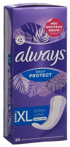 Always, always Slipeinlage Daily Protect Extra Long mit leichtem Duft (24 Stück), Always Slipeinlagen Daily Protect Extra Long Duft XL (24 Stk)