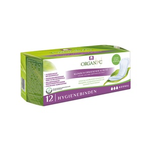 Organ(y)c, Organyc Hygienebinden leichte Blasenschwäche normal (12 Stück), Organyc Hygienebinden leichte Blasenschwäche normal