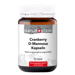 NATURSTEIN, NATURSTEIN Cranberry D-Mannose Kapseln Glas (75 Stk), NATURSTEIN Cranberry D-Mannose Kapseln Glas (75 Stk)