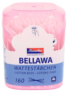 BELLAWA, BELLAWA Wattestäbchen Runddose (160 Stk), BELLAWA Wattestäbchen Runddose (160 Stk)