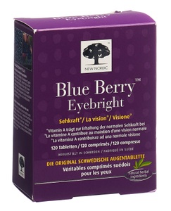 New Nordic, NEW NORDIC Blue Berry Eyebright Tabletten (120 Stk), NEW NORDIC Blue Berry Eyebright Tabletten (120 Stk)