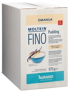 Moltein, Moltein FINO Pudding Vanille (15x45g), MOLTEIN FINO Pudding Vanille