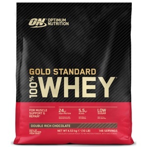 Optimum Nutrition, Optimum Nutrition - 100% Whey Gold Standard Chocolate Double Rich 10lb - 4500 g, Optimum Nutrition Gold Standard 100% Whey Schokolade 4530 g