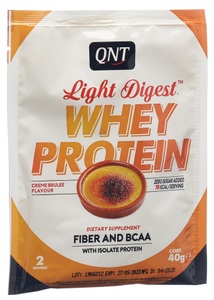 QNT, QNT - Light Digest Whey Protein Crème Brûlée 40g, QNT Light Digest Whey Protein Crème Brûlée (40g)