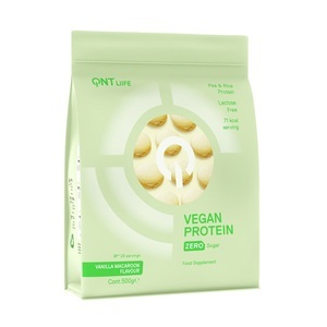 QNT, Vegan 500 g Proteinpulver, QNT Veganes Protein Vanille-Makrone
