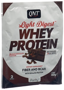 QNT, QNT - Light Digest Whey Protein Belgian Chocolate 40g, QNT Light Digest Whey Protein Belgian Choco (40g)