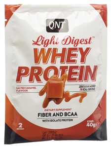 QNT, QNT - Whey-Eiweisspulver Light Digest, Salted Caramel - 40g, QNT Light Digest Whey Protein Salted Caramel (40g)