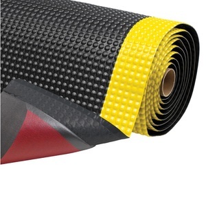 Jungheinrich PROFISHOP, Anti-Ermüdungsmatte aus PVC, Mikrozellen-Vinyl-Rückseite, BxT 910 x 1.500 mm, schwarz/gelb