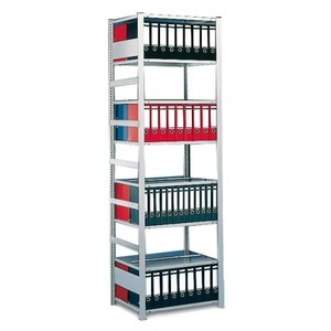 META, META Aktenregal GF, doppelseitig, mit Abdeckboden, FL 80 kg, lichtgrau, HxBxT 2.500 x 750 x 600 mm, META Aktenregal GF, doppelseitig, mit Abdeckboden, FL 80 kg, lichtgrau, HxBxT 2.500 x 750 x 600 mm