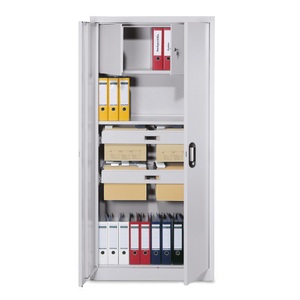 CP, C+P Aktenschrank mit Schliessfach und Hängeregisterauszügen, HxBxT 1.950 x 930 x 400 mm, C+P Aktenschrank mit Schliessfach und Hängeregisterauszügen, HxBxT 1.950 x 930 x 400 mm