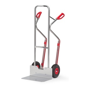Fetra, fetra® Alu-Stapelkarre, Tragkraft 200 kg, Schaufel BxT 480 x 300 mm, mit Gleitkufen