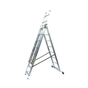 BASIC, BASIC Alu-Schiebeleiter 3-in-1, Arbeitshöhe Anlegeleiter 5,94 m, BASIC Alu-Schiebeleiter 3-in-1, Arbeitshöhe Anlegeleiter 5,94 m