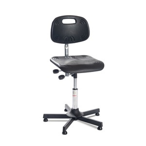 Jungheinrich PROFISHOP, Arbeitsdrehstuhl Classic, PU-Formsitz, Sitzhöhe 460-590 mm, Bodengleiter, Stahlbasis