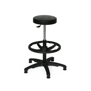 undefined, Hocker Kunststoff Gasfeder 533-1003, Arbeitshocker PU-Schaum mit Bodengleiter + Fussring, Sitzhöhe 600 850 mm