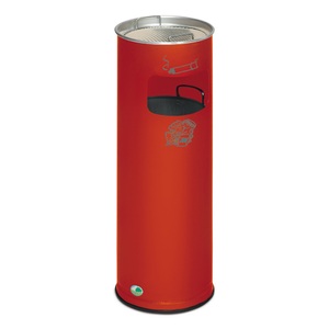 VAR, VAR® Ascher-Abfall-Kombination, Standmodell, 16,7 Liter, feuerrot, VAR® Ascher-Abfall-Kombination, Standmodell, 16,7 Liter, feuerrot