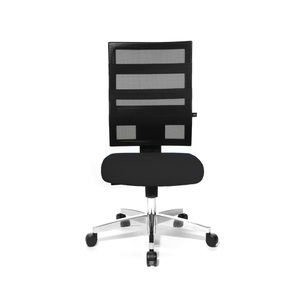 Topstar, Topstar Bürodrehstuhl X-PANDER Netzrückenlehne mit elastischen Gummibändern schwarz / schwarz, Topstar® Bürodrehstuhl X-Pander, Netzrücken, Fitness-Funktion, schwarz