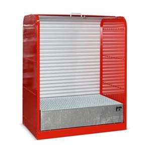 Jungheinrich PROFISHOP, Gefahrstoff-Rollladenschrank RSG1, inkl. Auffangwanne für 2x 200 l, Gefahrstoff-Rollladenschrank RSG1, inkl. Auffangwanne für 2x 200 l