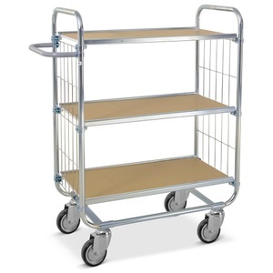 Jungheinrich PROFISHOP, ESD-Etagenwagen, flexibel, 3 Etagen à 1.200 x 425 mm