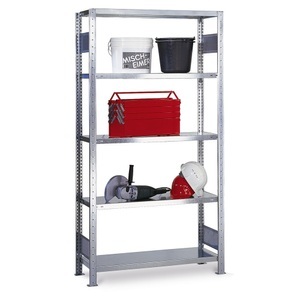 SCHULTE, SCHULTE Fachbodenregal Steckmontage, GF, FL 150 kg, verzinkt, HxBxT 2.000 x 750 x 400 mm, SCHULTE Fachbodenregal Steckmontage, GF, FL 150 kg, verzinkt, HxBxT 2.000 x 750 x 400 mm