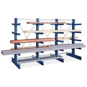 META, META Kragarmregal AF, doppelseitig, TK pro Arm 355 kg, Höhe 2.500 mm, META Kragarmregal AF, doppelseitig, TK pro Arm 355 kg, Höhe 2.500 mm