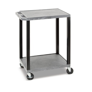 undefined, SEWT33GY-B Kunststoffwagen Polyethylen Traglast (max.): 150 kg Grau, BASIC Kunststoff-Transportwagen, mit Ladeflächen, 2 Etagen, grau