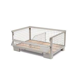 Jungheinrich PROFISHOP, Industrie-Gitterbox, halb abklappbare Längswand, Höhe 570 mm, Industrie-Gitterbox, halb abklappbare Längswand, Höhe 570 mm