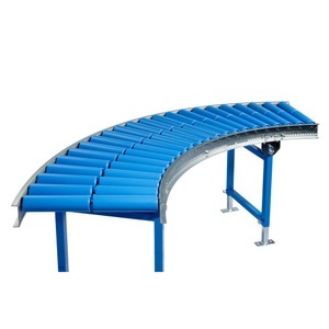 Jungheinrich PROFISHOP, Leicht-Rollenbahn, Kunststoffrollen, 45° Kurve, Bahnbreite 500 mm, Achsabstand 75 mm