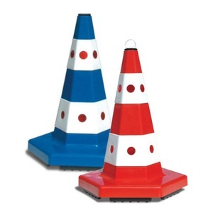Jungheinrich PROFISHOP, Leitkegel aus PP, 6-eckig, Höhe 500 mm, rot, Leitkegel aus PP, 6-eckig, Höhe 500 mm, rot